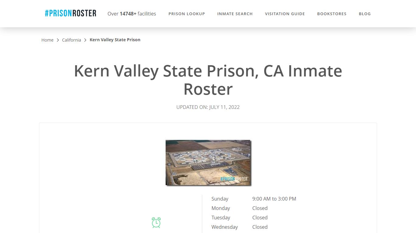 Kern Valley State Prison, CA Inmate Roster